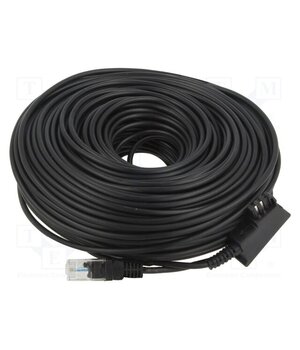 60663 Cable: telephone; RJ45 plug,TAE F plug; 50m; black; Core: Cu mAhAFB9rvSyFsZxCMK3VTyv4YK-MyC_vsUqgNBLBcJM