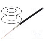 MRG1740.0050 Wire: coaxial; RG174; 1x26AWG; stranded; CCS; PVC; black; 50m; 164ft lO3yvp6tzub17M6UmS1QJ30IzBL5fLDbWHQrzo5oUBo