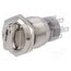 LAS1-AGQ-22X/31/G/12V/S Switch: rotary; Pos: 3; DP4T; 0.5A/220VAC; 1A/24VDC; 50mΩ; Ø19mm dbx_J0zJ_NPMyR9iexbDdbhacecb6QdxYCVAf2I_i7c