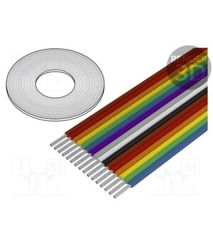 3811/16 (100FT) Wire: ribbon; 16x26AWG; 1.27mm; stranded; Cu; unshielded; PVC; 50V RvLOPh1kLljAwepmPiKQbcQto0DE1NnrsVwqJCPGwPo