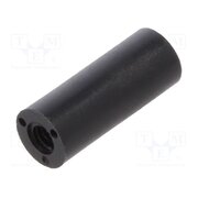 181RDX10 Spacer sleeve; cylindrical; polyamide; M2; L: 10mm; Øout: 4mm; black 8OMJ3RVd5CDD9_ul2nu5cRV2x0ieM_suQWSVKPDzwhY