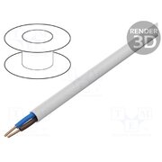 YDY-2X4 Wire; YDY; 2x4mm2; round; wire; Cu; PVC; white; 450V,750V; 100m QhXWf3Fghu8jpHRm_Tui--r39g1jN1CalviM13MH3gY