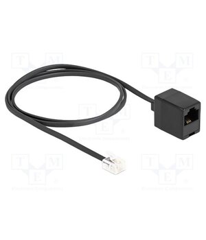88092 Cable: telephone; RJ11 plug,RJ45 socket; 1m; black; 28AWG 73_QUiXQN1g3Wbojt-VxD7o3oTbpk3uv_ks3epGGEmA