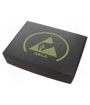 25-402-0230 Container: box; with foam lining; ESD; black; cardboards Rrn4EXBHEtysbrNFm2Rq5aFVE6DWXxJikMJeAWSggRc