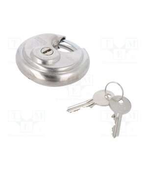 K16070A3 Padlock; round,shackle; stainless steel; A: 70mm; B: 17mm; C: 10mm FWh2cL4Zj-FOTee6IB63CMLApm6W_MgxFvHXdMA0E24