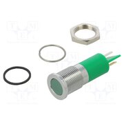 Q14F1CXXG12E Indicator: LED; flat; green; Ø14mm; IP67; Q14; brass; ØLED: 10mm; 5mcd JnWuNo_gO0yHELLss8PuE-An2nfH18fDHTjoSsL_b2U
