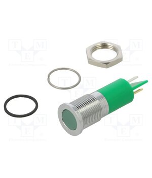 Q14F1CXXG12E Indicator: LED; flat; green; Ø14mm; IP67; Q14; brass; ØLED: 10mm; 5mcd JnWuNo_gO0yHELLss8PuE-An2nfH18fDHTjoSsL_b2U