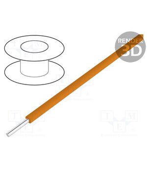 3057/1 OR001 Wire; HookUp Wire; 16AWG; wire; Cu; PVC; orange; 300V; 305m; 1000ft AmM-LO7Xti7vLCmfRjj9AQMWIDdiHJvIJ55DrFkOOBk