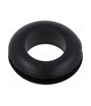 10070949 Grommet; Ømount.hole: 9.5mm; Øhole: 8mm; black; 0÷80°C; PVC ZDX9gagOo7cXFqRp38n94mYXqSW9IQX1EJLbvOyVE60