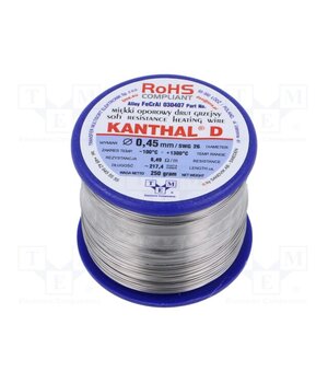 030407 250G Resistance wire; 8.49Ω/m; -100÷1300°C; 0.25kg; Øout: 0.45mm; 26SWG E10aVBpndn8-xlyez4Dzu0o8eJLsS0VYAWmhcOkOUHo