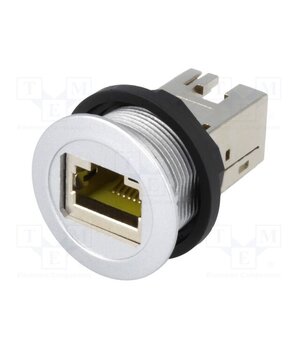 09454521560 RJ45 socket; 22mm; har-port; -25÷70°C; Ø22.3mm; IP20; silver viEqnysMG85TqdlQc_r_zhlvY7hm5AW5_opuGAR8rSQ