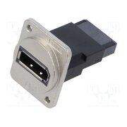 CP30233M3 Coupler; DisplayPort socket,both sides; FT; 19x24mm; metal SRd1GoYFv7vkInyHJqDcf6YUtaGSQ5G0dkaXdYCctJg