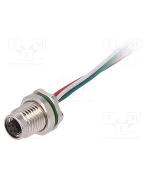 PXMBNI05RPF04AFL001 Connector: M5; socket; female; cables; PIN: 4; IP67; 60V; 100mm; 1A ZkgGLFhS2ClAE5ZA2cHyRniVEPc0WFb8vtFKE_9TkMw