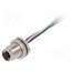 PXMBNI05RPF04AFL001 Connector: M5; socket; female; cables; PIN: 4; IP67; 60V; 100mm; 1A ZkgGLFhS2ClAE5ZA2cHyRniVEPc0WFb8vtFKE_9TkMw