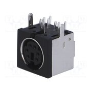 VG05007-6P Connector: DIN mini; socket; female; PIN: 6; THT; angled 90° VgXWblGGvH4tkk6JhMdR1M2Iuv6s_LW7YNl9IaMRa3k