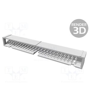 09185506324 Connector: IDC; socket; male; PIN: 50; straight; THT; 2.54mm; 2x25 pb61bYpP9HDzAc4KObka1jSx-tW0DhpzvfmQThN_-MI