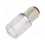 1856123W LED lamp; white; BA15D,T20; 230VDC; 230VAC; plastic; -20÷60°C 2qU5vA8FLBYbOMWeN1gHexXBFWjQZy7jRjQNLM4lfWQ