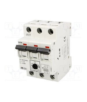 Z-MS-1,6/3 Motor breaker; 0.55kW; 220÷440VAC; for DIN rail mounting; 1÷1.6A cfIdXcPVQ7hvAlch-TG5WUAkfDeEhTM139opYcdH1WI