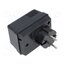 KM-47 BK Enclosure: for power supplies; vented; X: 50mm; Y: 70mm; Z: 47mm; ABS Ts94RhgZDwA20eequnLPsx0WpqE23st3ZzykdExwGLY
