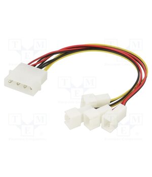 AK-CB001 Wire: for fan supplying; Plug: straight; 0.15m; splitter 4x vKfFrllljx83QR0IoC6gZETrWPGofz_eW1ctpKwa6LE