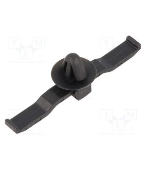150-08110 Holder; push-in; UL94V-2; black; Panel thick: max.1.2mm; Ht: 7.7mm hMLWqwH1BNRxAlRlT0tPo66eeYuzQLki95LSPMZUZyA