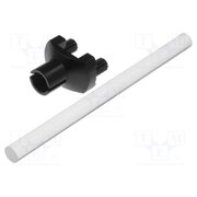 1216.1003 Fiber for LED; Ø3mm; L: 45mm; round; Front: flat zwJ4NpoJJnZKfrrD6Ps4XCnvSMmPBmdTJBIUXeDTX9A