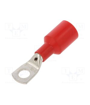 BM00538 Tip: ring tube; M8; Ø: 8.5mm; 16mm2; crimped; for cable; insulated YFWnmiY0bAtgkubaTKpnMWq2FkYBgE1LPwiutnXg4Ug