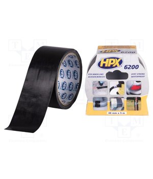 CS5005 Tape: duct; W: 48mm; L: 5m; Thk: 0.3mm; black; natural caoutchouc TnDjguyCLMobkALmTb9nDs67ziSCHXkNeN2jGZct5OE