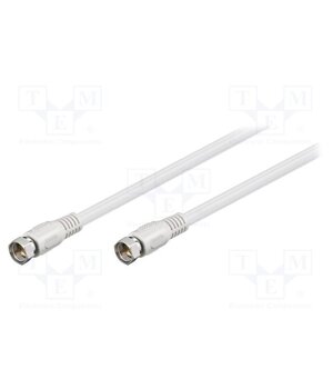 50754 Cable; 3.5m; F plug,both sides; shielded connectors; white; 75Ω 3TcmyYaCmHvBjsTIqwF8vhRhEkK9EA0wp_dAy24Ny4w
