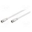50754 Cable; 3.5m; F plug,both sides; shielded connectors; white; 75Ω 3TcmyYaCmHvBjsTIqwF8vhRhEkK9EA0wp_dAy24Ny4w