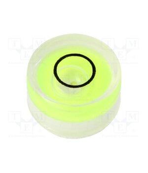 GN 2281-KT-10-G-40-1 Spirit level; H: 6mm; Ømount.hole: 10mm; plastic; Body: white cHHaATzK69iH5gNYChJcHw7WMpI-4R2PTg3rblXp2dA