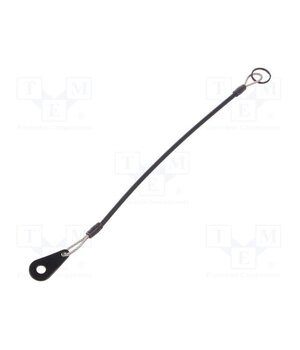 GN 111.2-200-14-B-SW Retaining cable; with mounting tab and key ring; Plating: PVC lWxYW9oTT4fDUSkkFNJRCNW68tagLMRI2n8IpS3ULBE