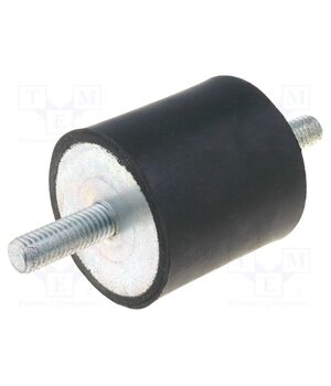 DVA.1-40-40-M8-23-55 Vibration damper; M8; Ø: 40mm; rubber; L: 40mm; Thread len: 23mm SAI6NazBBMJv73O2a9NavsEcstX9LQI-h4aRFJw1aiE
