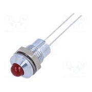 19040003 Indicator: LED; prominent; red; 2VDC; Ø8mm; IP40; 2pin; metal; 80mcd mc0etfYS1PWRQjvY302qLNHu52GdxjQxQY0WXE4KacE