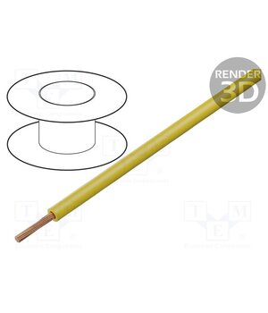 FLRY-A0.50-YL Wire; FLRY-A; 1x0.5mm2; stranded; Cu; PVC; yellow; 60V; 100m; Class: 5 7Iq5Q5hgGSJfKUghCG5jjoUG2u3T0W-TITXFPdGIqxA