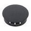10021101 Stopper; H: 11.5mm; push-in,snap-fastener; Flange dia: 38mm; black ys1UruDCLGnfwq35aeijFZathSYnX7GdelwNfbdFSeg