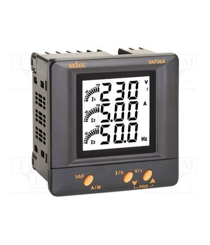 VAF36A-230V-CE Meter: network parameters; on panel; digital,mounting; LCD G0_6xsKen2oMqrTiTivFUkL6j9ctxeSFLJDVD3pbuzk