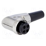 MIC364 Connector: microphone; plug; female; PIN: 4; with strain relief 4ALR07OIcKEiooA8SrbKtsN_h5PSHDFDdgB7mbCOr6U