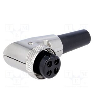 MIC364 Connector: microphone; plug; female; PIN: 4; with strain relief 4ALR07OIcKEiooA8SrbKtsN_h5PSHDFDdgB7mbCOr6U