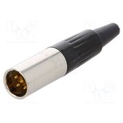AG5M Connector: XLR mini; plug; male; PIN: 5; for cable; soldering; 4A AiCbG0HN6FEopKKNC8TBQOZbWxFjGEbX3da0sWuDRCU