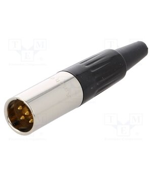 AG5M Connector: XLR mini; plug; male; PIN: 5; for cable; soldering; 4A AiCbG0HN6FEopKKNC8TBQOZbWxFjGEbX3da0sWuDRCU