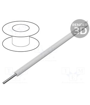 2634 WH001 Wire; ThermoThin; 34AWG; wire; Cu; PFA; white; 600V; 305m; 1000ft xFmYg-2_rxHKzmIgEWDAx7JG2W6A9BuZTvKrztoeq8k