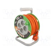 W-97043 Extension lead; 3x1mm2; reel; Sockets: 4; PVC; orange; 20m; 10A _h_s_rdBYtuMV6ZPCiq_fYJ5Q217u0JkGCtAp5xUHNQ