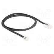 88035 Cable: telephone; RJ11 plug,RJ45 plug; 1m; black; Insulation: PVC xZpodMKAPBi4BQ3WDw0f8keNamL81ntzQkaFzMNIZss