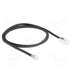 88035 Cable: telephone; RJ11 plug,RJ45 plug; 1m; black; Insulation: PVC xZpodMKAPBi4BQ3WDw0f8keNamL81ntzQkaFzMNIZss