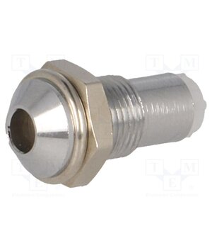 SMQ1 069 LED holder; 3mm; chromium; metal; convex; with plastic plug AY0TCH6VSIZLEG-TTHUnAy3T160YSUb8NsJMizwpOtg