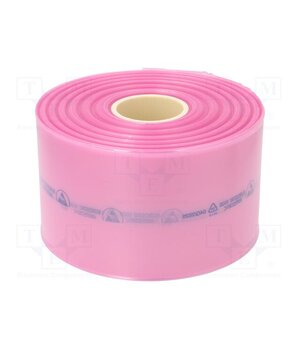 20-031-0015 Protection bag; ESD; L: 250m; W: 150mm; Thk: 90um; polyetylene; pink bOrGTW7bSlYrTv2tS2TvyTOO9txLaQyP8qiEcJmWXv4