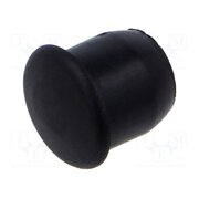 10060612 Stopper; H: 9mm; push-in; Flange dia: 12mm; black; Ømount.hole: 10mm DcfIx9kpWKOakYJTTZyslp9BG24RFbV1l4vYPwuIjWY