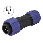 РАЗЪЕМ WEIPU SP1310/P3, 3-контактный штекер для кабеля ø4÷6,5 мм, 13A 250V, IP68