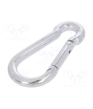 KSO.6.60 Carabiner; steel; for rope; L: 60mm; zinc; 6mm U0kIhVcstjHQO1jN9JwlxpzBBmuWevYgRk6iF3AsY_k